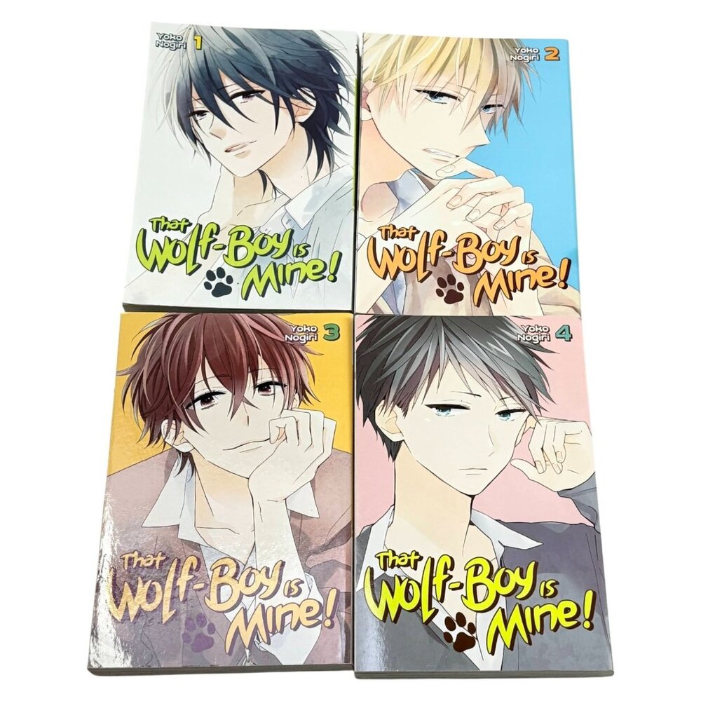 That Wolf-Boy Is Mine‎ Lot 4 PB Book Manga Vol 1 2 3 4 Yoko Nogiri Complete